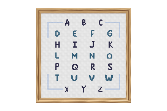 Alphabet Cross Stitch Pattern