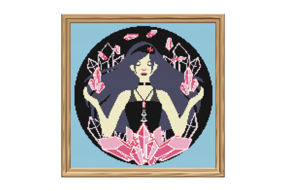 Crystal Witch Cross Stitch Pattern