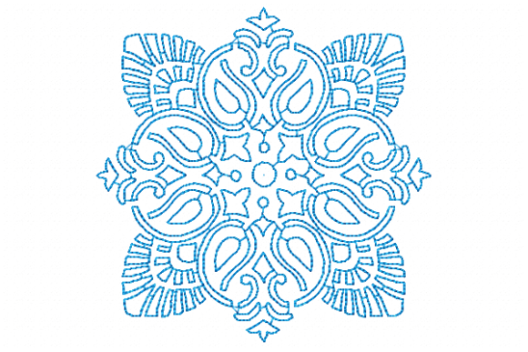 Damask Redwork: A Seasonal Embroidery Gem