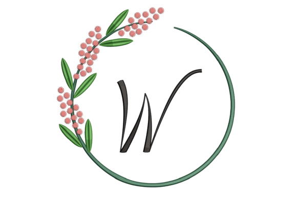 Monogram W: A Summer-Infused Floral Monogram for Holiday Gifting