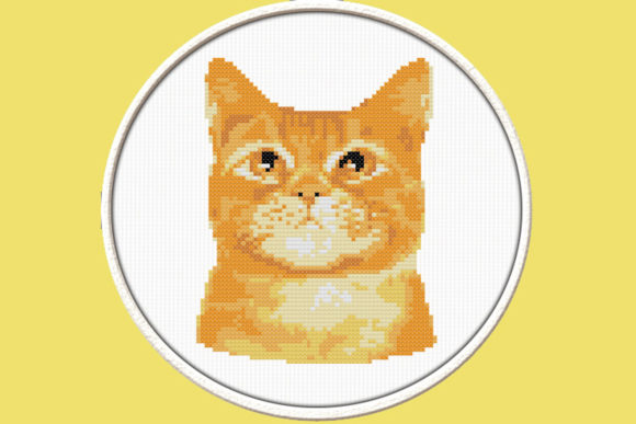Red Cat – PDF Cross Stitch Pattern
